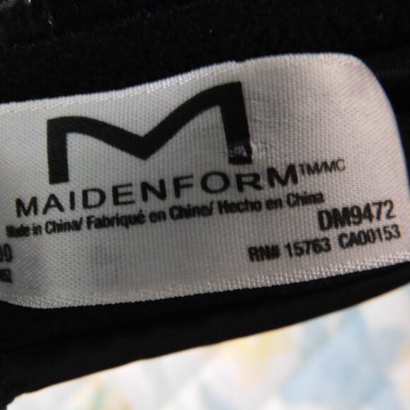 Maidenform Full Coverage Strapless Underwire Bra DM9472 Black 38DD Multi-way - Picture 2 of 4